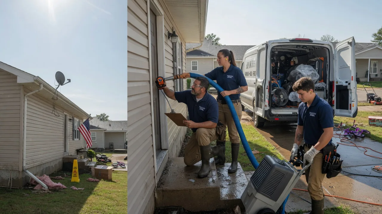 Ceiling Water Damage Restoration in Coffeyville, KS near me